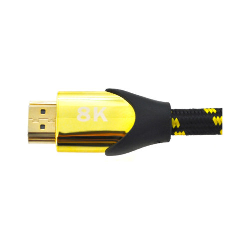 Кабель мультимедийный HDMI M to HDMI M 1.5m V2.1 8K60Hz 4K120Hz black/gold Ritar (YT-HDMI(M)/(M)V2.1-1.5m/19948) – Ritar
