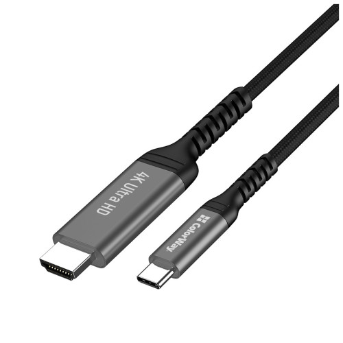 Кабель мультимедийный USB-C to HDMI M 2.0m 4K60Hz black ColorWay (CW-CBCHD077-BK) – ColorWay (вид 1)