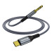 Кабель мультимедийный USB-C to 3.5mm M 1.2m gray ColorWay (CW-CBPDJ071-G) – ColorWay (вид 1)