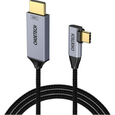 Кабель мультимедийный USB-C to HDMI M 1.8m 4K60Hz 90° corner Choetech (XCH-1803)