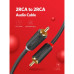 Кабель мультимедійний 2xRCA M to 2xRCA M 1.0m AV104 black Ugreen (30747) – UGREEN (вид 1)