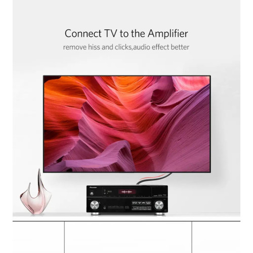 Кабель мультимедійний 2xRCA M to 2xRCA M 1.0m AV104 black Ugreen (30747) – UGREEN (вид 2)