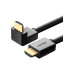 Кабель мультимедійний HDMI M to HDMI M 1.0m 90° corner HD103 black Ugreen (10172) – UGREEN (вид 1)
