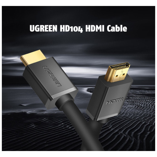 Кабель мультимедійний HDMI M to HDMI M 1.5m HD104 black Ugreen (60820) – UGREEN (вид 1)