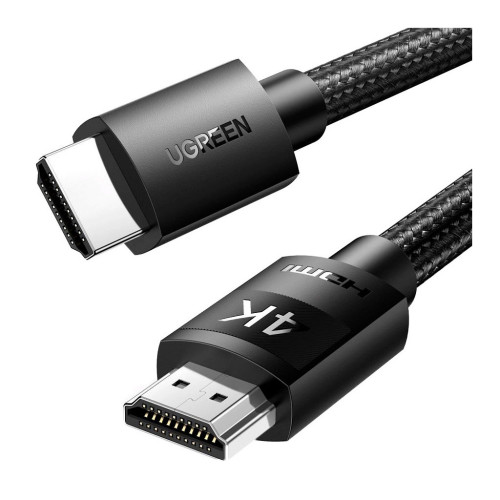 Кабель мультимедійний HDMI M to HDMI M 10.0m 4K30Hz braided HD119 black Ugreen (40104) – UGREEN