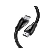 Кабель мультимедийный HDMI M to HDMI M 5.0m braided HD140 black Ugreen (80405)