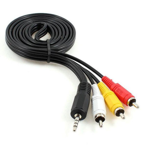 Кабель мультимедийный 3.5mm M to 3xRCA M 2.0m (4pin) AV Cablexpert (CCA-4P2R-2M) – Cablexpert