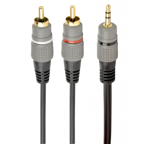 Кабель мультимедійний 3.5mm M to 2xRCA M 2.5m Cablexpert (CCA-352-2.5M) – Cablexpert