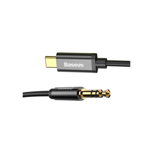 Кабель мультимедийный USB-C to 3.5mm M 1.2m black Baseus (CAM01-01) – Baseus