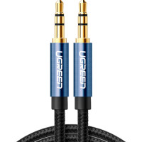 Кабель мультимедийный 3.5mm M to 3.5mm M 1.0m AV112 blue Ugreen (10685)