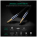 Кабель мультимедийный 3.5mm M to 3.5mm M 0.5m 90° corner AV112 blue Ugreen (60178) – UGREEN (вид 1)