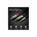 Кабель мультимедійний 3.5mm M to 2xRCA M 1.0m AV116 black Ugreen (10749) – UGREEN (вид 1)
