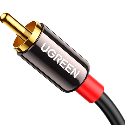 Кабель мультимедийный 3.5mm M to 2xRCA M 3.0m AV116 black Ugreen (10590) – UGREEN (вид 2)
