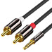 Кабель мультимедійний 3.5mm M to 2xRCA M 5.0m AV116 black Ugreen (10591) – UGREEN (вид 1)
