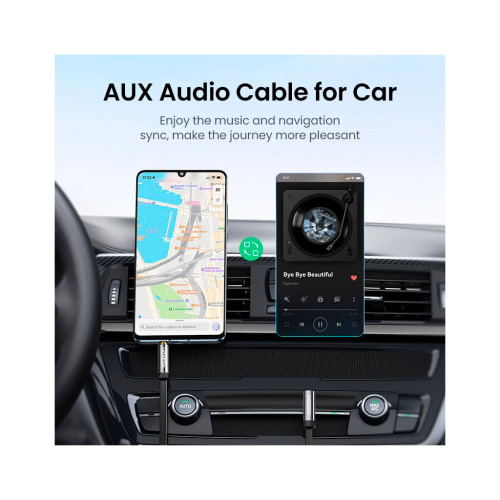 Кабель мультимедійний 3.5mm M to 3.5mm M 0.5m AV119 black Ugreen (10732) – UGREEN (вид 2)
