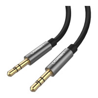Кабель мультимедійний 3.5mm M to 3.5mm M 2.0m AV119 black Ugreen (10735)