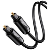 Кабель мультимедийный Optical Toslink 1.5m AV122 black Ugreen (70891)