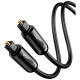 Кабель мультимедійний Optical Toslink 1.5m AV122 black Ugreen (70891)
