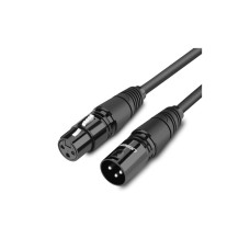 Кабель мультимедийный XLR M to XLR F 3.0m AV130 black Ugreen (20711)