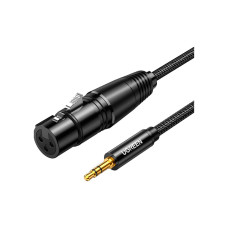 Кабель мультимедийный 3.5mm M to XLR F 2.0m AV182 black Ugreen (20244)