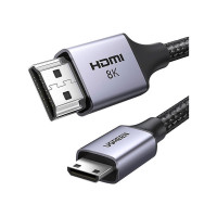 Кабель мультимедийный HDMI M to HDMI mini M 2.0m 8K HD163 black Ugreen (15515)