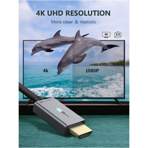 Кабель мультимедійний miniDisplayPort M to HDMI M 1.0m Cabletime (CA914593) – Cabletime (вид 1)