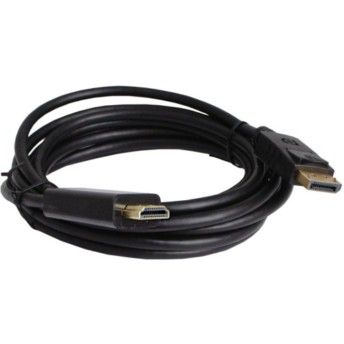 Кабель мультимедійний DisplayPort M to HDMI M 3.0m 4K60Hz black Patron (PN-DP-HDMI-30) – PATRON