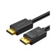 Кабель мультимедийный DisplayPort M to DisplayPort M 1.5m DP102 black Ugreen (10245)