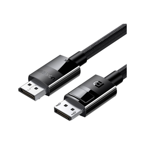 Кабель мультимедійний DisplayPort M to DisplayPort M 1.0m V1.4 braided DP114 black Ugreen (80390) – UGREEN
