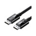 Кабель мультимедійний DisplayPort M to DisplayPort M 1.0m V1.4 braided DP114 black Ugreen (80390) – UGREEN