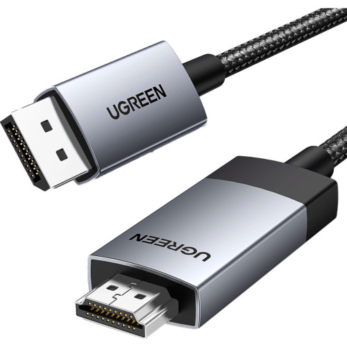 Кабель мультимедійний DisplayPort M to HDMI M 2.0m V2.0 4K60Hz DP119 black Ugreen (15774) – UGREEN