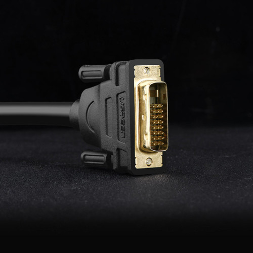 Кабель мультимедійний DVI M to DVI M 2.0m 24+1pin DV101 black Ugreen (11604) – UGREEN (вид 2)