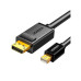 Кабель мультимедійний miniDisplayPort M to DisplayPort M 1.5m MD105 black Ugreen (10477) – UGREEN