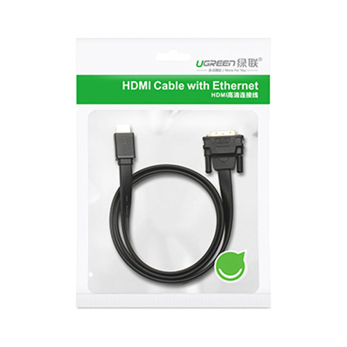 Кабель мультимедійний HDMI M to DVI M 1.0m HD106 black Ugreen (30116) – UGREEN (вид 1)