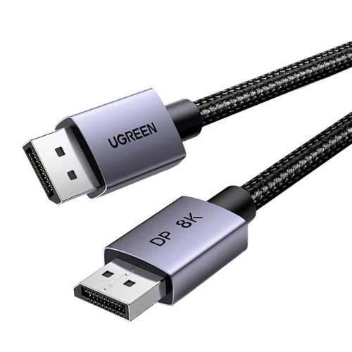 Кабель мультимедійний DisplayPort M to DisplayPort M 1.0m V1.4 8K60Hz DP120 black Ugreen (25903) – UGREEN (вид 1)