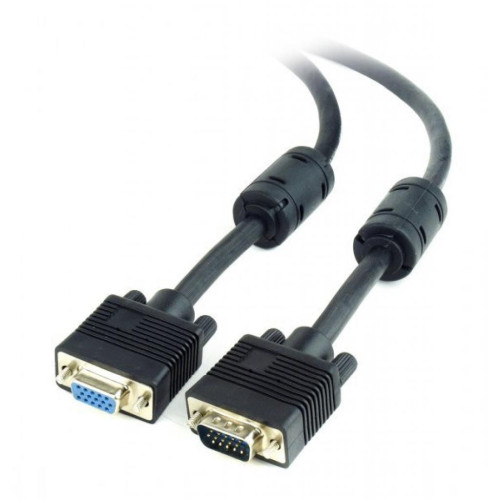 Кабель мультимедійний VGA M to VGA F 3.0m Cablexpert (CC-PPVGAX-10B) – Cablexpert