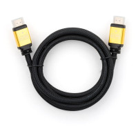Кабель мультимедийный HDMI M to HDMI M 5.0m V2.0 Vinga (VCPDCHDMI2VMM5BK)