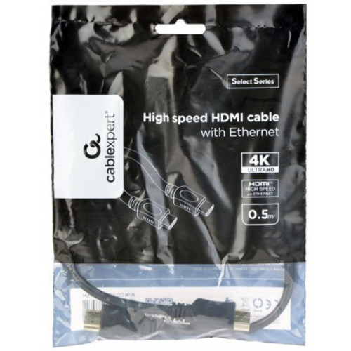 Кабель мультимедійний HDMI M to HDMI M 0.5m V1.4 Cablexpert (CC-HDMI4L-0.5M) – Cablexpert (вид 2)
