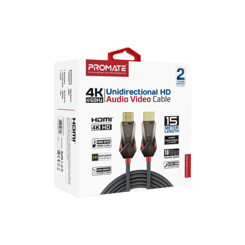 Кабель мультимедійний HDMI M to HDMI M 15.0m V2.0 Promate (prolink4k60-15m) – Promate (вид 1)