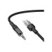 Кабель мультимедийный Lightning to 3.5mm M 1.0m Black HOCO (6942007612524) – HOCO (вид 1)