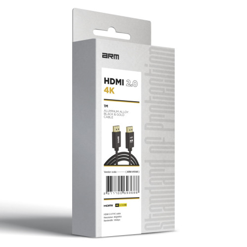 Кабель мультимедийный HDMI M to HDMI M 2.0m V2.0 4K black Armorstandart (ARM69369) – Armorstandart (вид 2)