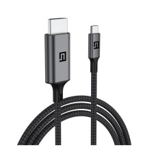 Кабель мультимедийный USB-C to HDMI M 2.0m 4K60Hz black Armorstandart (ARM76891)