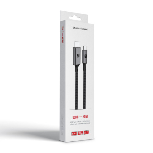 Кабель мультимедийный USB-C to HDMI M 2.0m 4K60Hz black Armorstandart (ARM76891) – Armorstandart (вид 1)