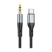 Кабель мультимедийный USB-C to 3.5mm M 1.0m silicone black HOCO (6931474769497) – HOCO (вид 1)