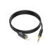 Кабель мультимедийный Lightning to 3.5mm M 1.0m silicone black HOCO (6942007625494) – HOCO (вид 1)