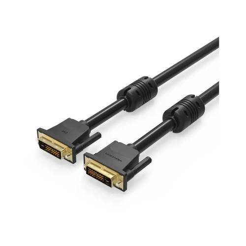 Кабель мультимедійний DVI to DVI 24+1pin 1.5m 2K 60Hz Dual Linik VENTION (EAABG) – Vention