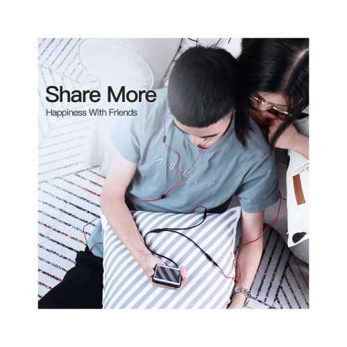 Кабель мультимедийный 3.5mm M to 2x3.5mm F 0.3m VENTION (BBSBY) – Vention (вид 2)