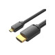 Кабель мультимедийный HDMI M to HDMI micro M 3.0m V2.0 4K 60Hz VENTION (AGIBI)