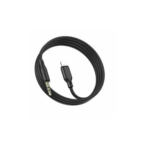 Кабель мультимедийный Lightning to 3.5mm M 1.0m silicone black BOROFONE (6941991101045) – BOROFONE (вид 1)