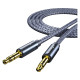 Кабель мультимедійний 3.5mm M to 3.5mm M 0.5m gray Essager (EYP35-DYB0G)